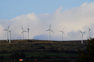 View of Wind Turbines in West Cork